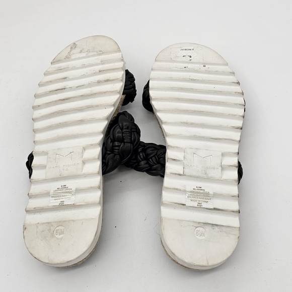 NEW Marc Fisher Jaimee Braided Two Strap Espadrille Jute Slide Sandals Size 8.5 - Picture 7 of 11